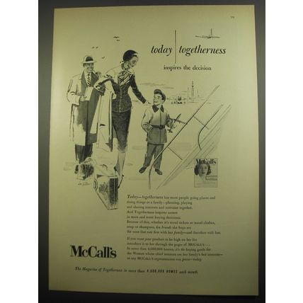 1956 McCall's Magazine Ad - Today togetherness inspires the decision