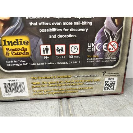 The Resistance Don Eskridges Indie Board & Card Games 5-10 Players 30 mins