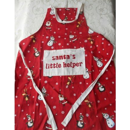 Santa's Little Helper Apron and Hat