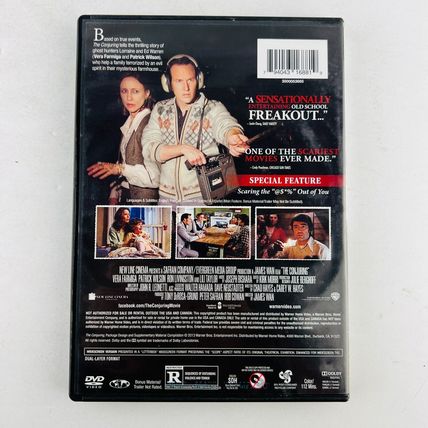 The Conjuring DVD Vera Farmiga, Patrick Wilson True Story