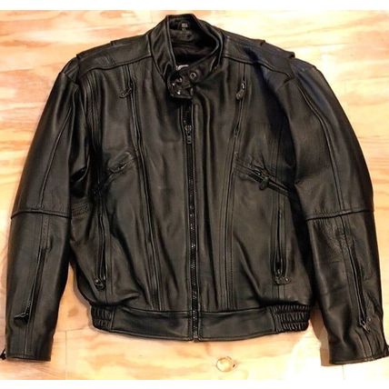 Mustang Youth/Women's Leather Biker Jacket Black XL Thinsulate Thermal Insul.