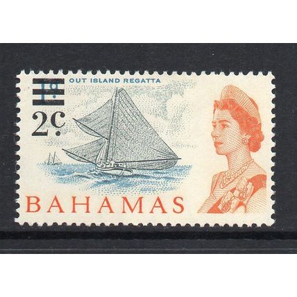 Bahamas - 1966 - 2c on 1d Out Island Regatta (sg274) Mint Never Hinged