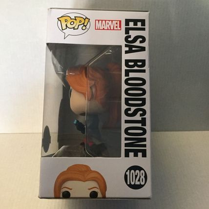 NEW Marvel Elsa Bloodstone Funko Pop Figure #1028 & Black & White Jack Russell