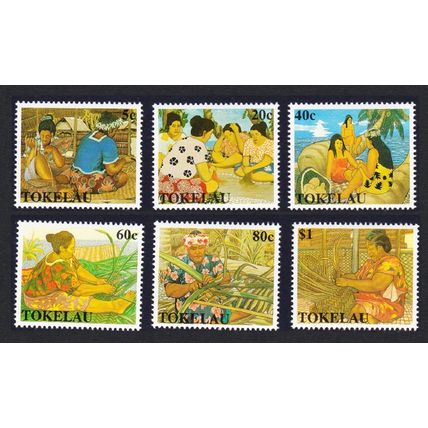 Tokelau Women's Handicrafts 6v 1990 MNH SG#177-182 Sc#165-170