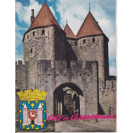 Carcassonne Narbonne Towers City Entrance France Picture Card 10.5 x 7.5cm VGC