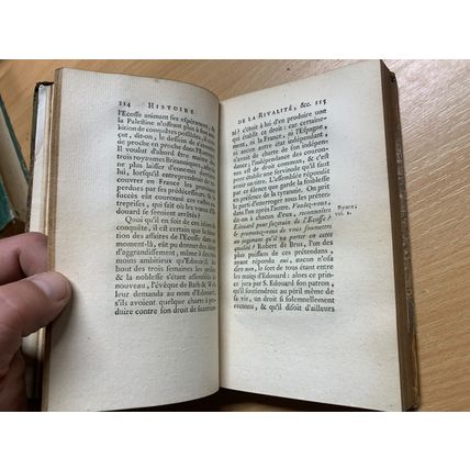 RARE* 1798 HISTOIRE DE LA RIVALITE FRANCE & ANGLETERRE VOL 3 ANTIQUE BOOK (P3)