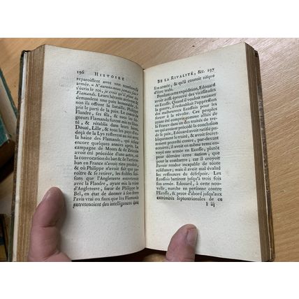 RARE* 1798 HISTOIRE DE LA RIVALITE FRANCE & ANGLETERRE VOL 3 ANTIQUE BOOK (P3)