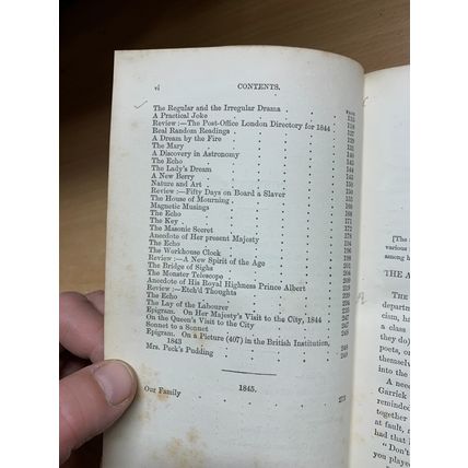 RARE* 1872 "THE WORKS OF THOMAS HOOD" VOLUME 9 ANTIQUE BOOK (P4)