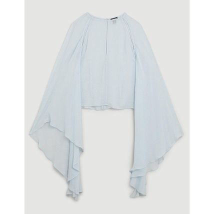 KAREN MILLEN Sheer Cut Out Cape Sleeve Top BNWT (RARE & COLLECTABLE)