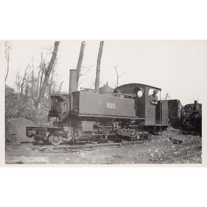 WDLR War Department Light Railway Alco 2-6-2T Train Postcard
