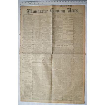 1912 original Manchester Evening News No. 13,537