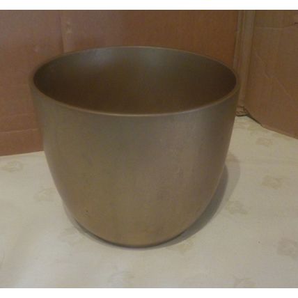 Matt Gold Painted Ceramic Flower Pot