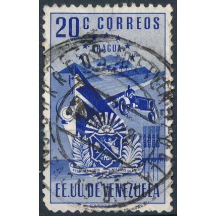 Aragua Coat of Arms: 20c - Venezuela 1952 - FH - MiNr 743