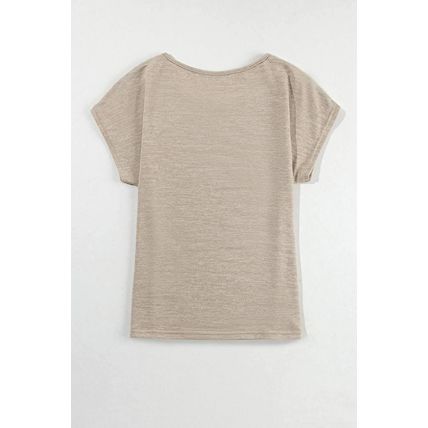 Smoke Gray RODEO Cowboy Graphic Buttoned Batwing Sleeve T Shirt