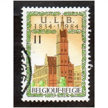 BEL 1984 11F '150TH ANN OF U.L.B' FINE USED (EBID10210)