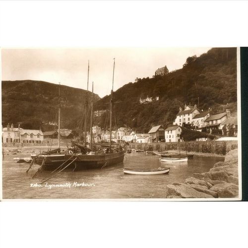 Sweetman's British Postcard - Lynmouth Harbour, Devon