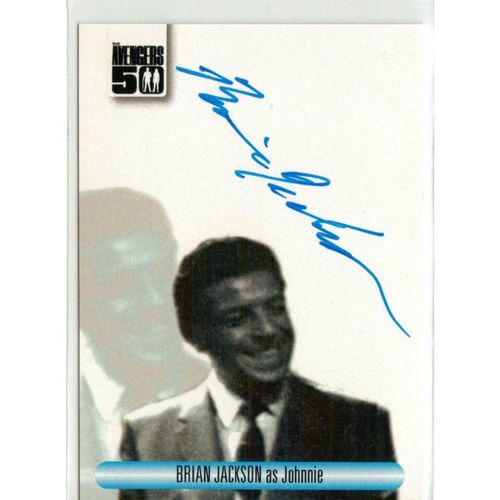 Avengers 50th Auto Card AVBJ Brian Jackson as Johnnie [ Blue Ink Variant ]