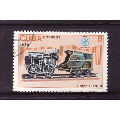 CUB 1986 SG 3176 8c MARC SEGUINS LOCOMOTIVE FRANCE 1830 FINE USED
