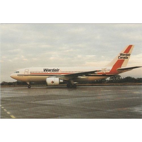Wardair Airbus A310 304 Aircraft Postcard (A15004)