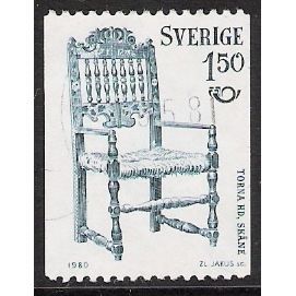 Fa 1132: 1 Kr. 50 blue-green Northern Countries' Day: Chair from 1831.
