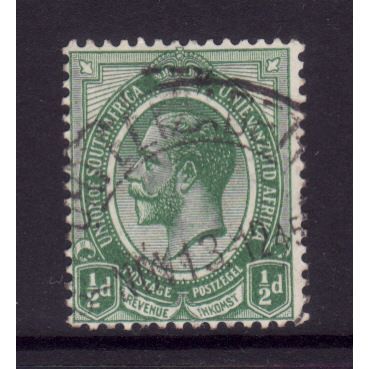 SOUTH AFRICA 1913 SG3 1/2d GREEN FINE USED#2