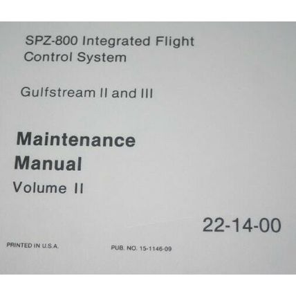 Honeywell/Sperry 300B 400B 800B Flight Control system IF-550A Manual vol2 of 4