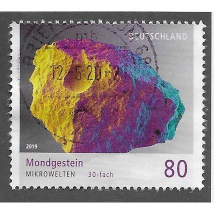 GER 2019 €0.80 'MICROWORLD - MOON ROCK' FINE USED (EBID77-049)