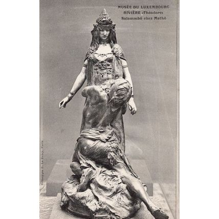 Salammbo Chez Matho Musee De Luxembourg Antique Sculpture Postcard