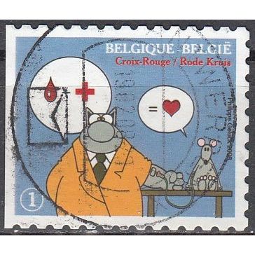 Belgique 2008 Michel 3795BDL O Cote (2008) 1.60 € Croix Rouge Cachet rond