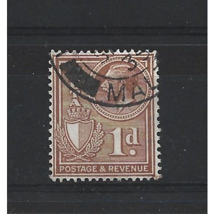 Malta.SG195 1d Chestnut.Fine Used.Apr25i