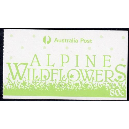 AUSTRALIA - 80c ALPINE WILDFLOWERS BOOKLET FRESH UN M/MINT (G84/2)