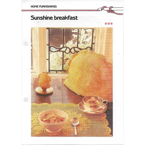 Beautiful Crochet PATTERN Sunshine Breakfast