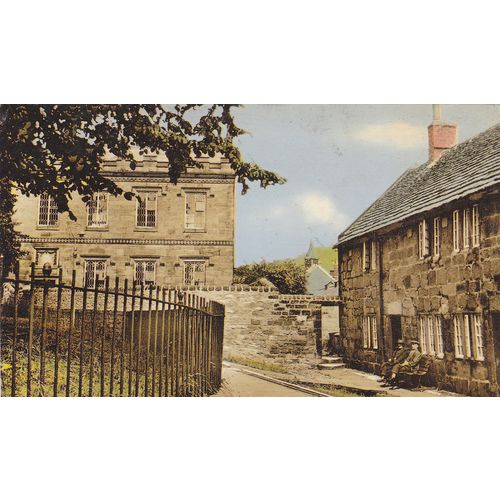 Alms Houses and School Wirksworth Derbyshire Postcard (DER73526)