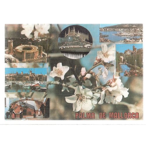 PALMA DE MALLORCA, SPAIN used postcard multiview 1983 postmark =