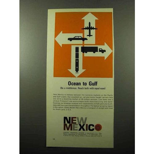 1969 New Mexico Industrial Division Ad - Ocean to Gulf