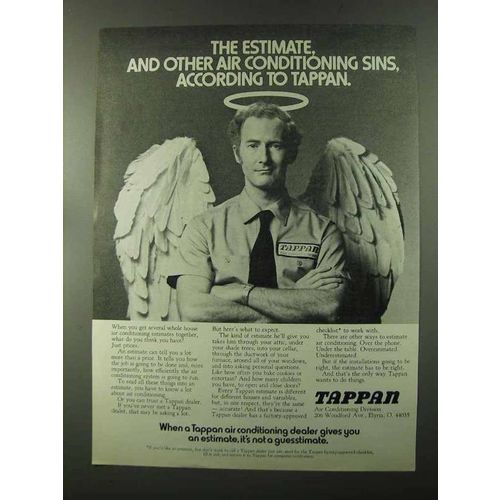 1973 Tappan Air Conditioning Ad - Estimate, Other Sins