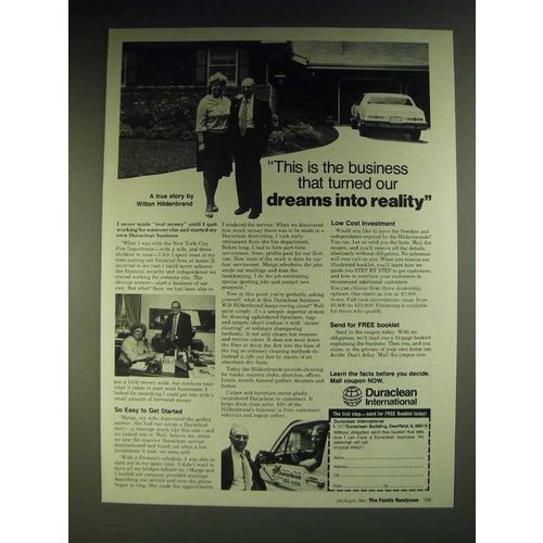 1984 Duraclean International Ad - turned our dreams into reality