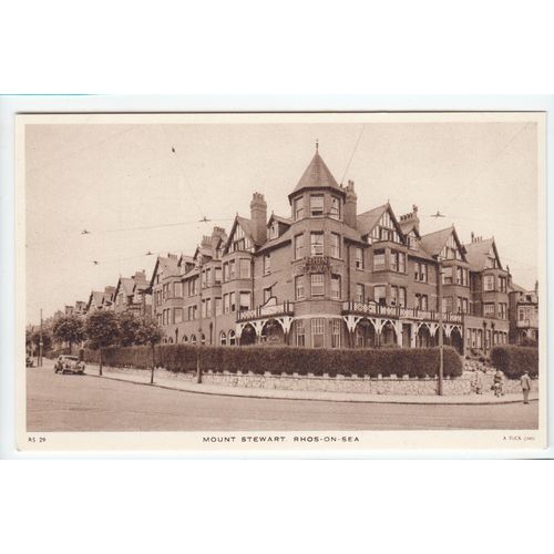 Mount Stewart Rhos-on-Sea Postcard RS29