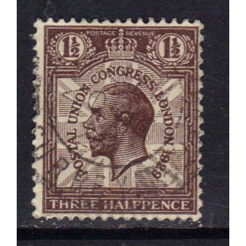 GB 1929 KGV 1 1/2d Brown postal union congress SG 436 ( F280 )