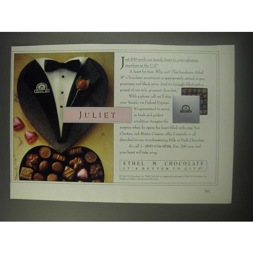 1990 Ethel M Chocolate Ad - Juliet