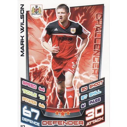 Match Attax Championship 2012/2013 57 Mark Wilson Bristol City