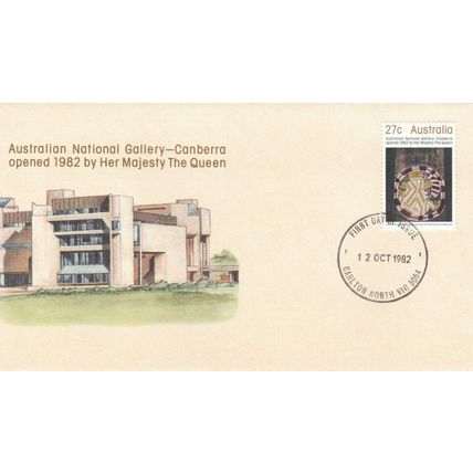 Australia 1982 National Gallery Canberra FDC Carlton North cancel Unaddressed