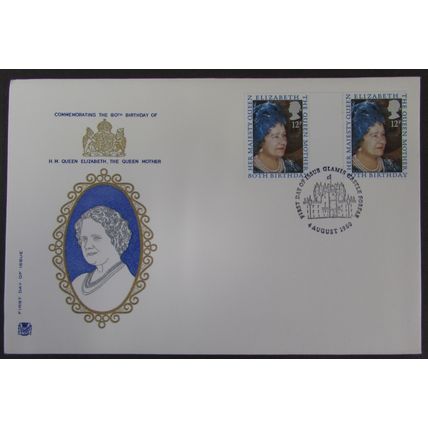 STUART- QUEEN MOTHER'S 80th BIRTHDAY FIRST DAY COVER 1980 (b)