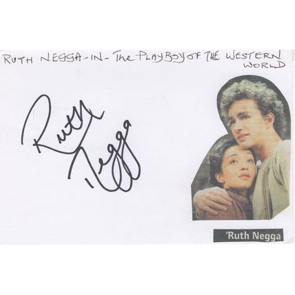 Ruth Negga Preacher Hand Signed Card