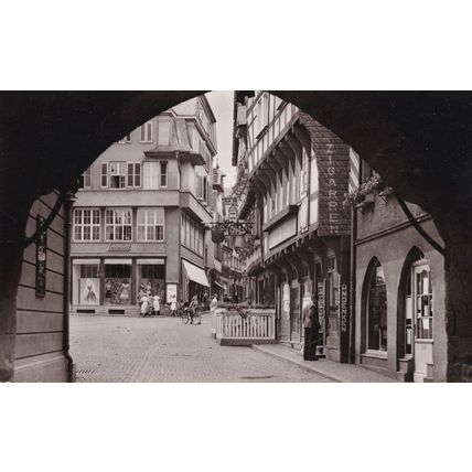 Linz die Bunt Stadt Zigarren Sign Bicycles German Photo Postcard