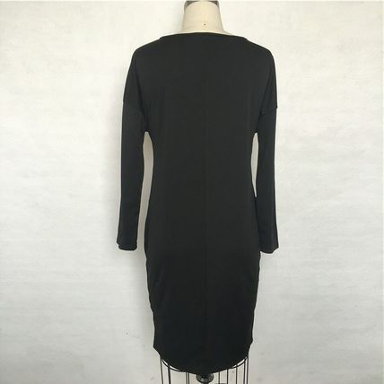 Women's Blue & Black Casual O-Neck Plaid Office Dress (2XL)