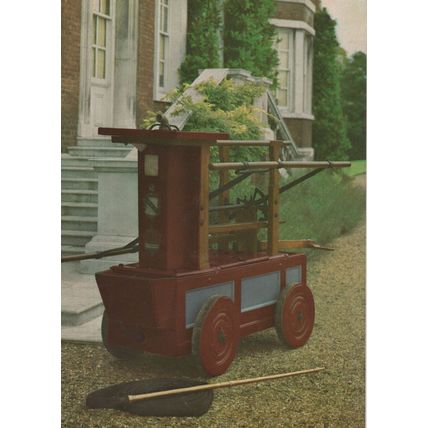 Newshams Fire Engine 1734 Early Firefighting Equipment Postcard