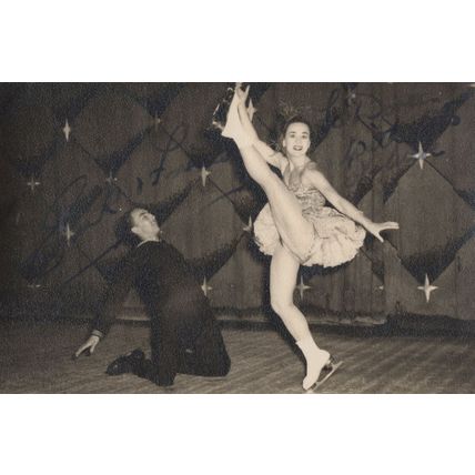 1950s Unidentified Cariety Theatre Hall Dancers Hand Signed Photo