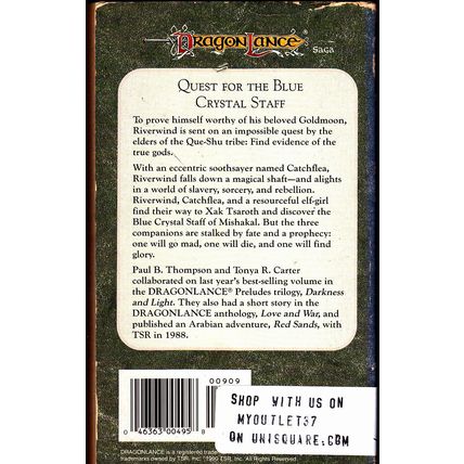 Riverwind the Plainsman (Preludes) by Paul B. Thompson 1990 Paperback Book - Goo