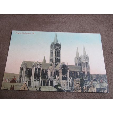Early Valentines Postcard - Truro Cathedral North front, Cornwall